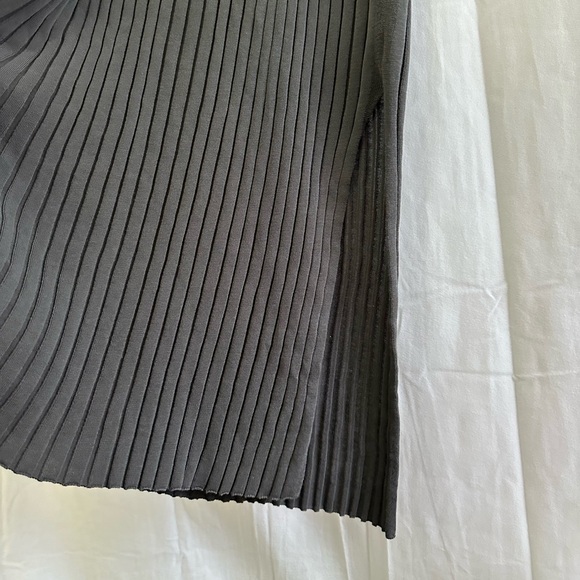 Lafayette 148 New York Dark Gray Sleeveless Cotton Midi Dress Womens Size Large - Picture 2 of 8